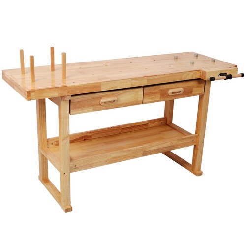 Rubberwood workbench with - workbench,