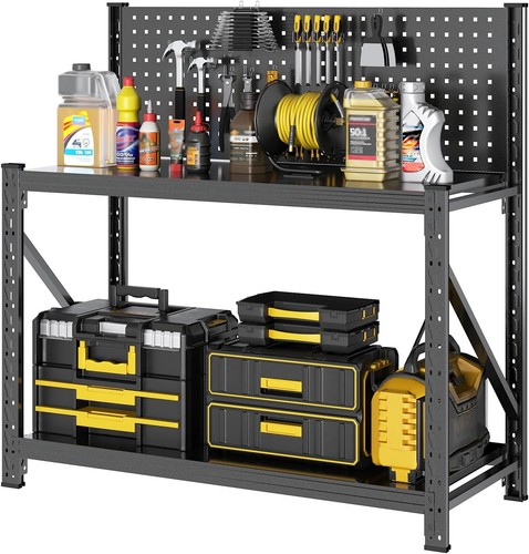 Work bench with pegboard heavy - bench,