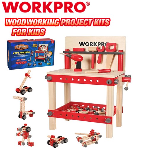 Workpro wooden workbench - wooden, kit