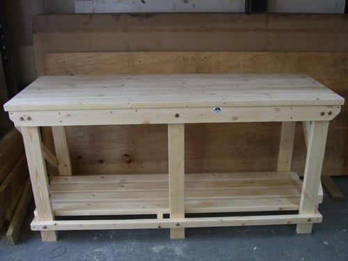 Wooden work bench 2ft - up, to
