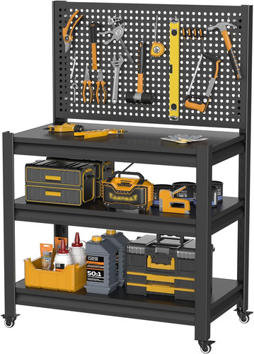 Work bench with pegboard - with, pegboard,heavy