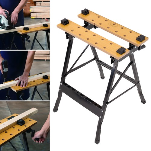 Foldable wooden workbench - foldable,