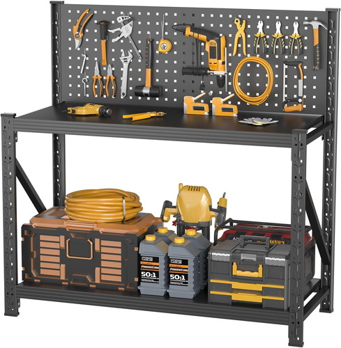 Work bench with pegboard - work,