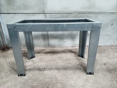 Galvanised work bench - , table