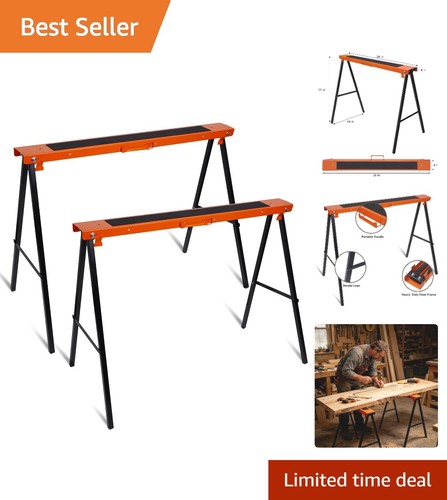 Durable dual sawhorses with - durable,