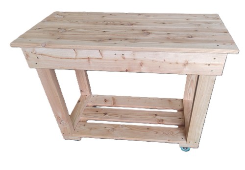 Wooden work bench - work,