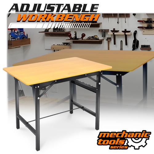 Foldable work bench adjustable - foldable,