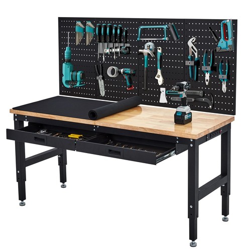 Workbench w drawers - 60", w/drawers